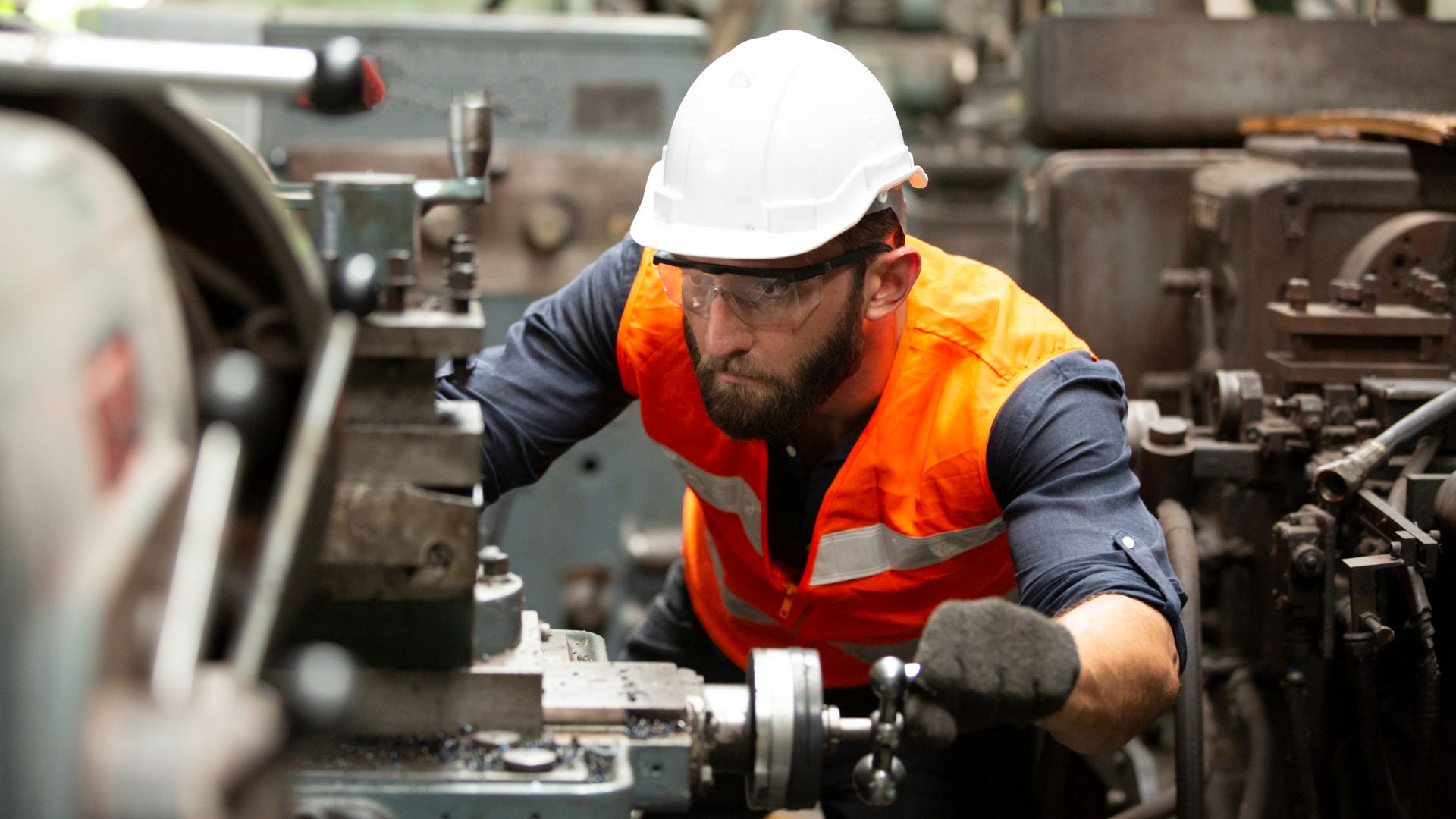 Manufacturing technician at work